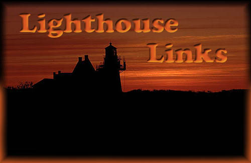 lighthouse silhouette, sunset sky
